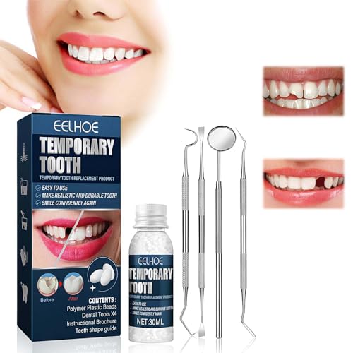 Kit de ReparaciÃ³n de Dientes, Perla Dental Incluye Kit de RestauraciÃ³n Dental, Perla Dental para Dientes Rotos Faltantes Material de Relleno de Dientes Dentales, 30g
