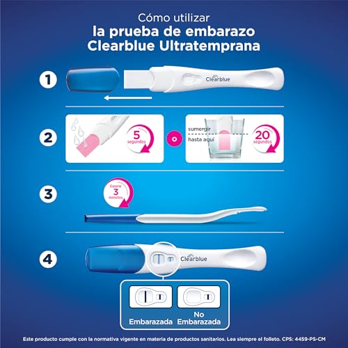 Clearblue - Prueba de embarazo Ultratemprana (10 mIU), resultados 6 dÃ­as antes, 1 test